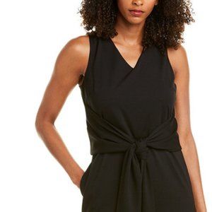 J. Mclaughlin Wideleg Jumpsuit Black Wrap Size Sma